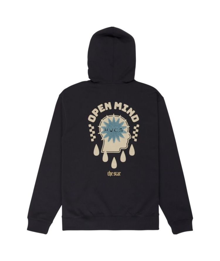 THE STAR HOODIE RVB RVCA BLACK