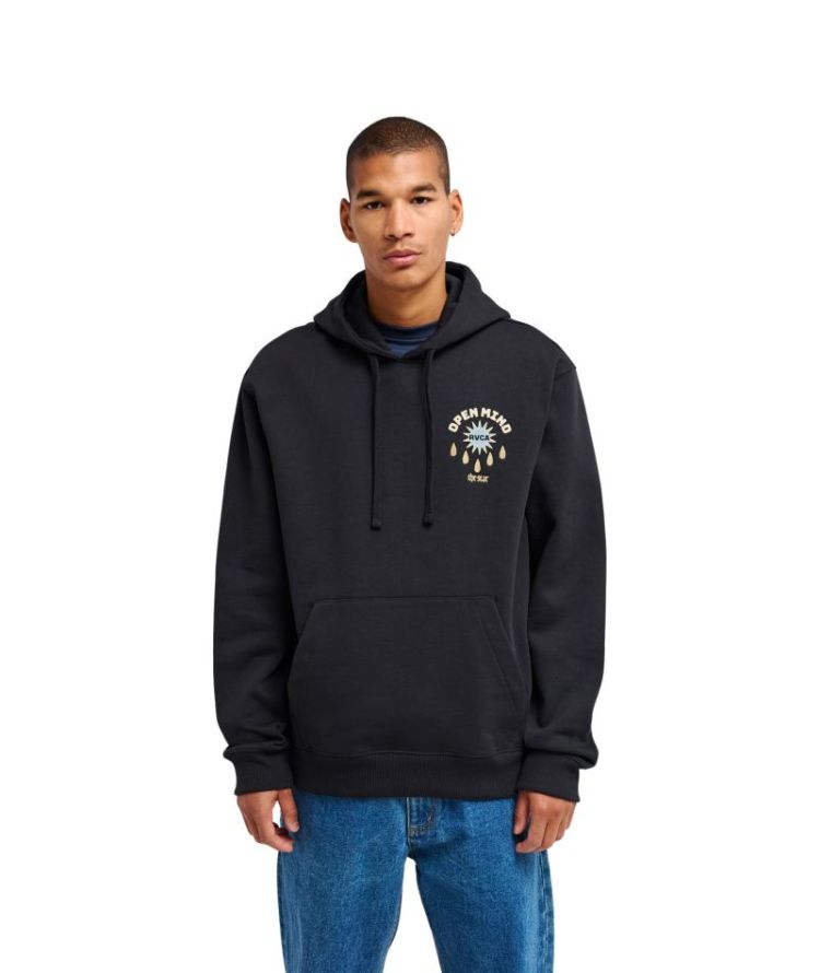 THE STAR HOODIE RVB RVCA BLACK