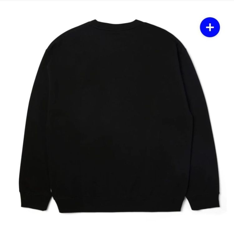 Crew Triple Triangle Embroi Black/Grey