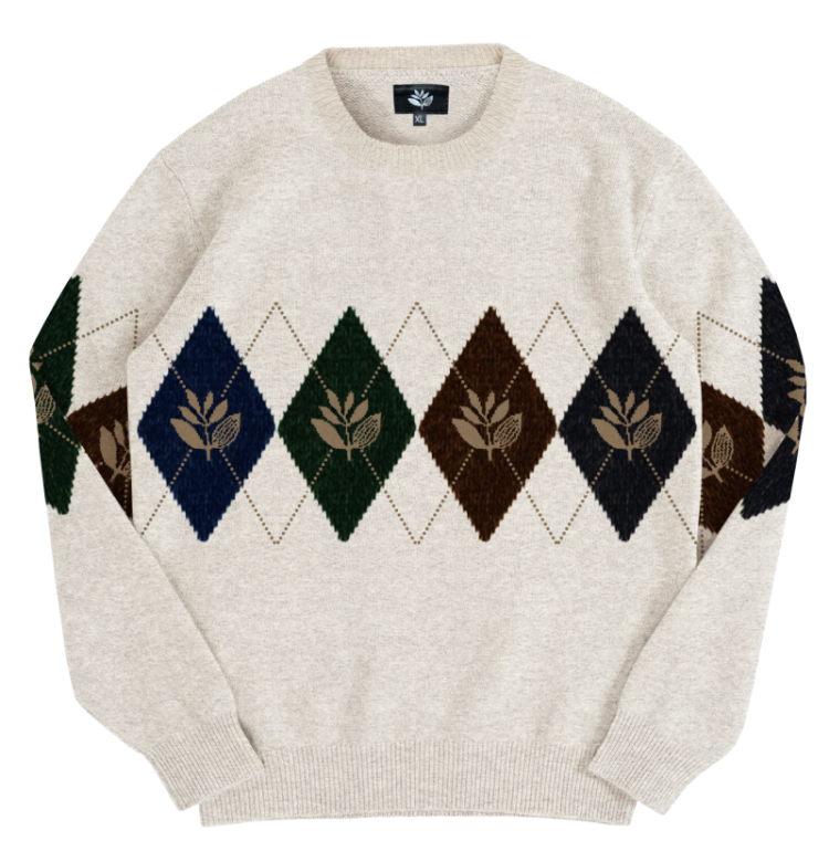 Academy knit crewneck Natural