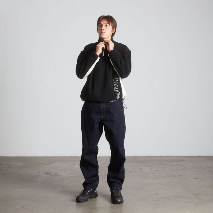 Basecamp Quarter zip polar fle Black