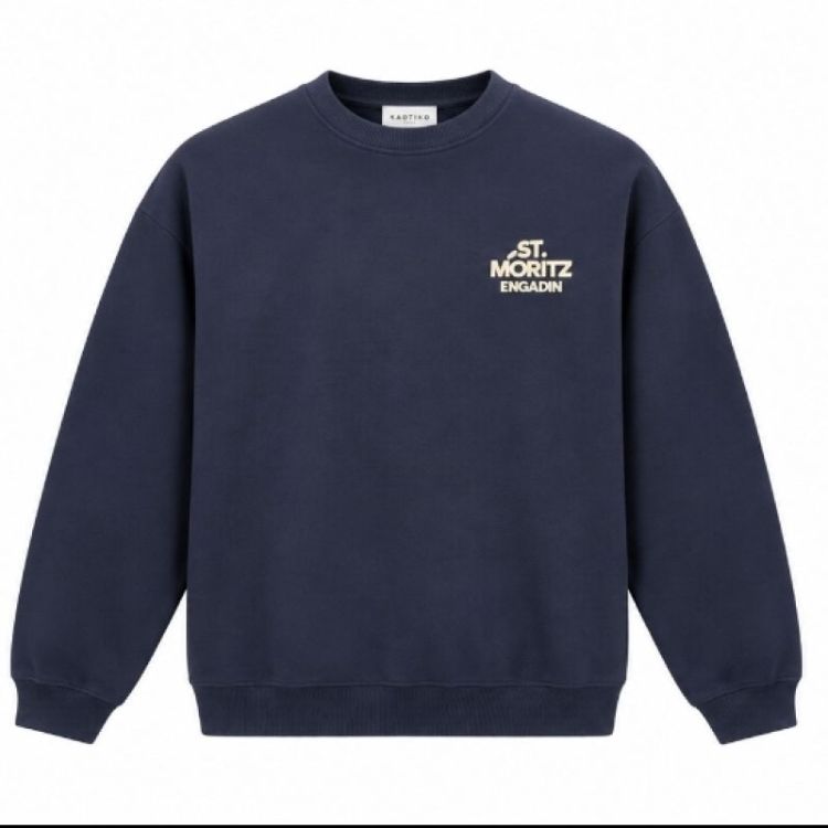 Crew Oversize Snow Water Navy