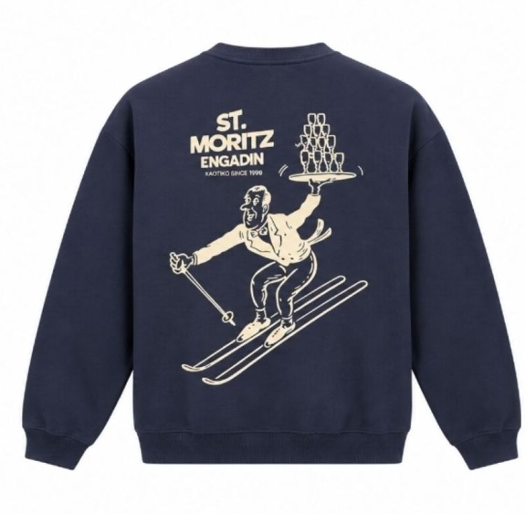 Crew Oversize Snow Water Navy