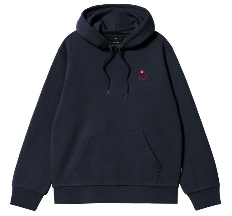 Arcade Embroidered Hooded Swea Navy
